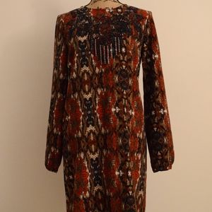 Anthropologie Mosaic Print Dress